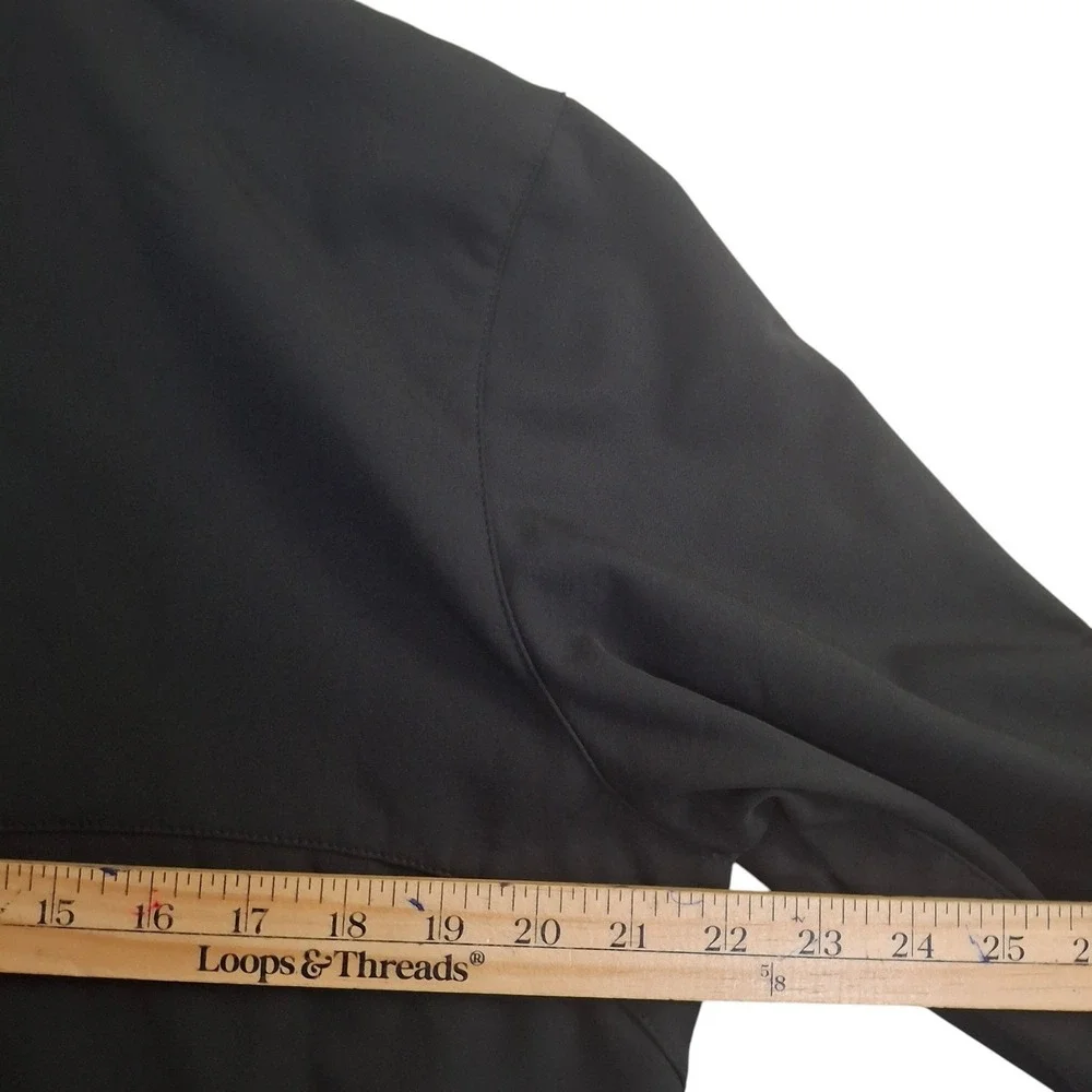 Tesla Motors Softshell Jacket Mens Medium Black Full Zip Red Logo TSL4005BK